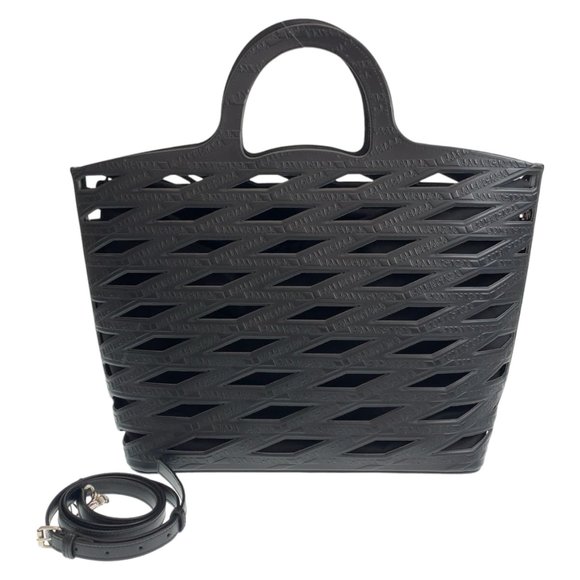 BALENCIAGA Neo Basket Black 626111 Tote Bag Shoulder Men's - Picture 1 of 8